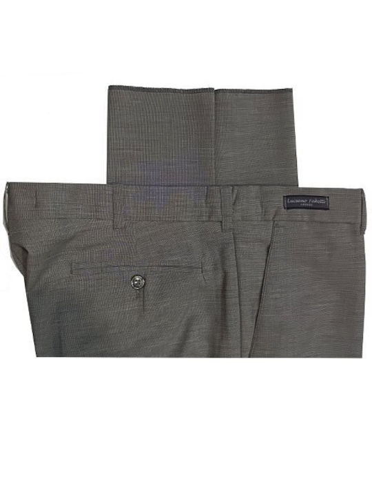 Luciano Faketti Men's Trousers Chino Gray