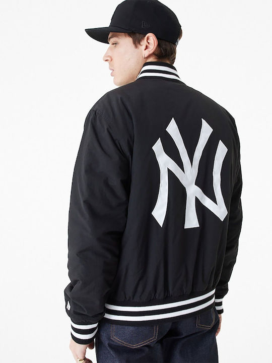 New York Yankees College Winter Jacket Black