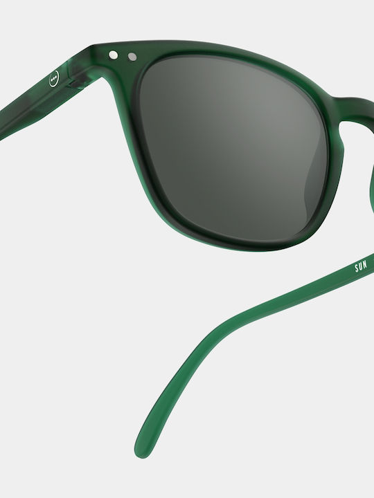 Izipizi Unisex Sunglasses with Green Plastic Frame and Polarized Lens