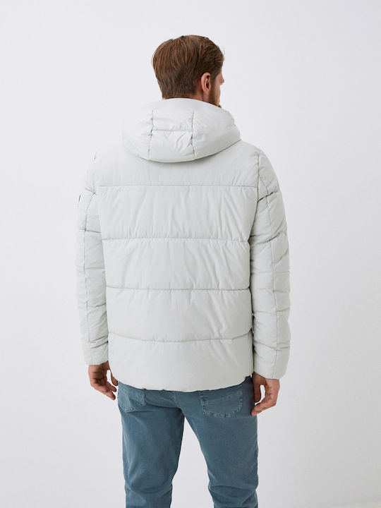 Mexx Herren Winter Jacke Puffer Beige