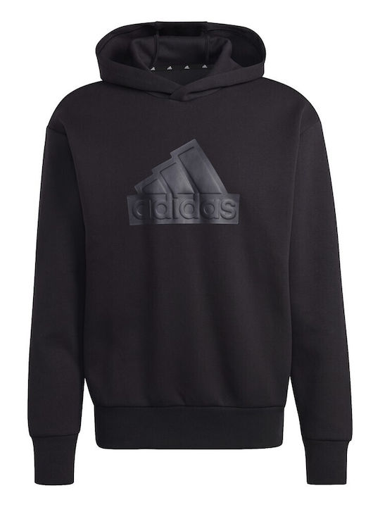 Adidas Men's Sweatshirt with Hood Black