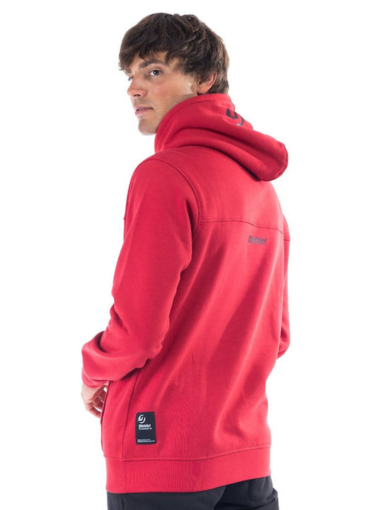 District75 Men's Sweatshirt with Hood Red