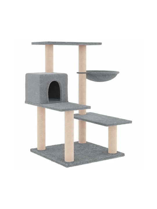 vidaXL Cat Scratching Tree Gray 72.5x59.5x82.5cm