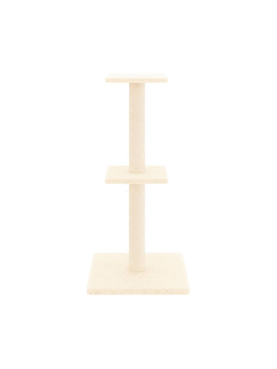 vidaXL Scratching Post Cat Trees Beige 34.5x34.5x73cm