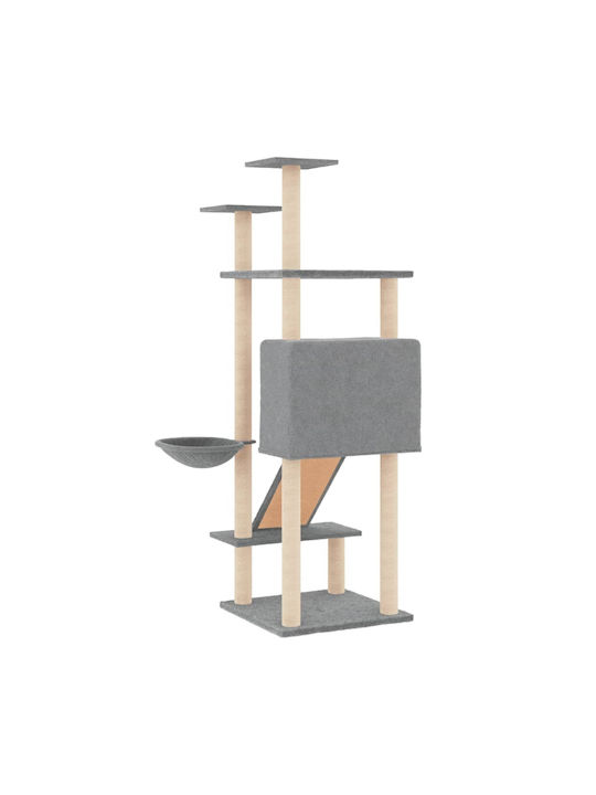 vidaXL Scratching Post Cat Trees Gray 72x66.5x153cm