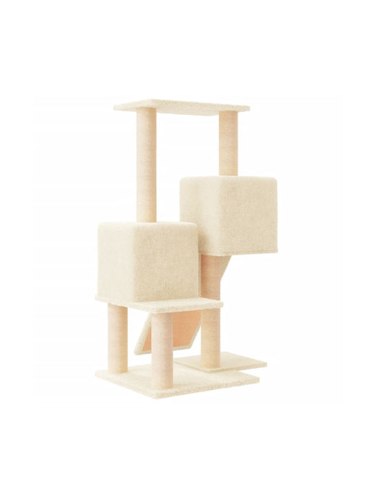 vidaXL Scratching Post Cat Trees Beige 4 levels 61x55x82cm