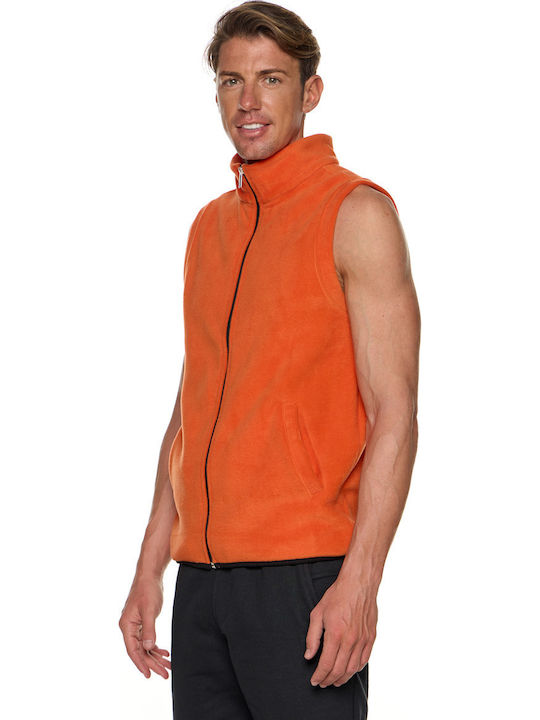 Мъжка Жилетка Fleece Оранжев
