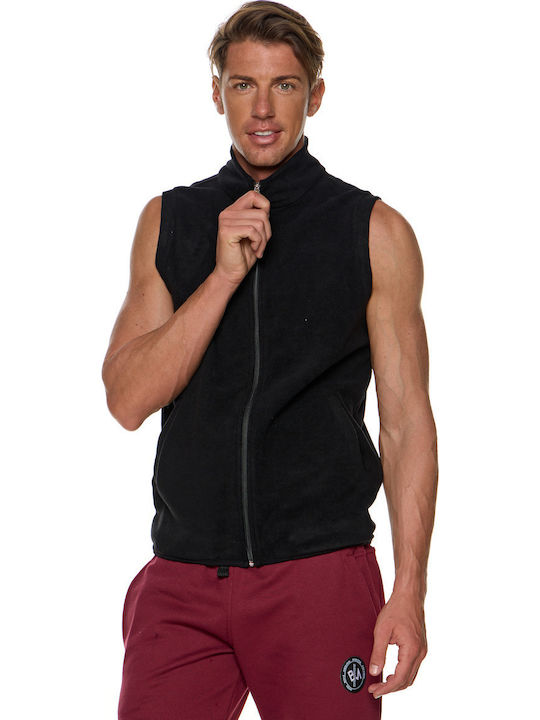 Ανδρική Ζακέτα Fleece Μαύρη