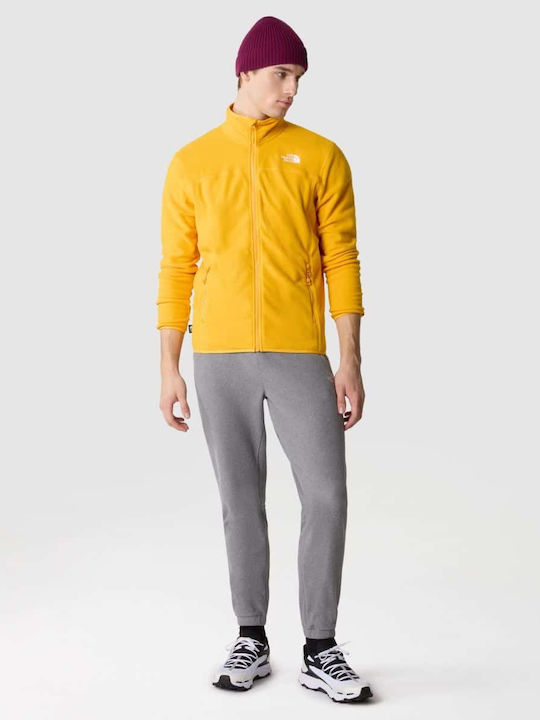 100 Glacier Men's Fleece Cardigan Yellow