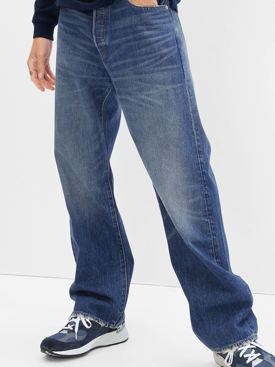 '90s Pantaloni Jeans pentru Bărbați Albastru