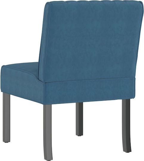 Sessel Samt Blau 48x64x72cm