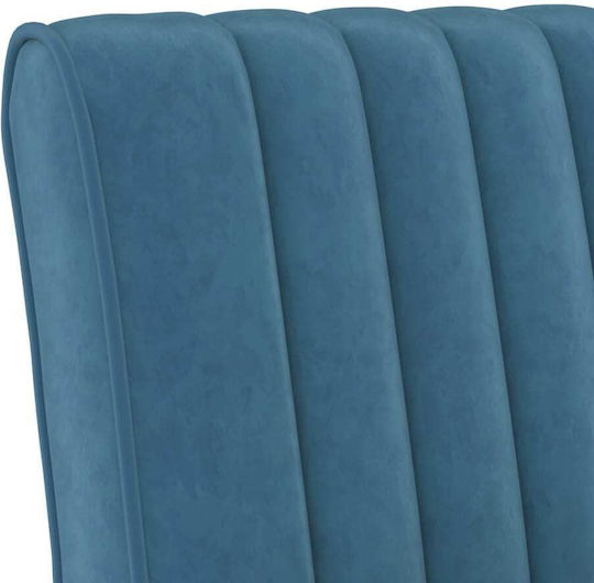 Sessel Samt Blau 48x64x72cm