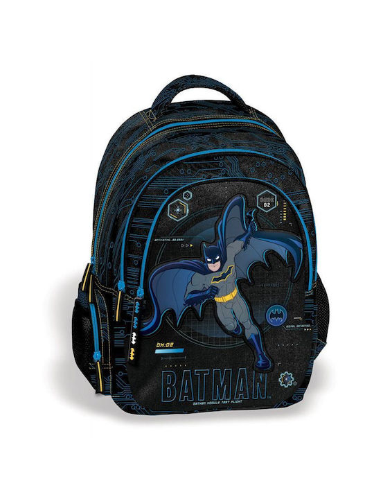 Graffiti School Bag Backpack Elementary, Elementary Black with Water Bottle Holder