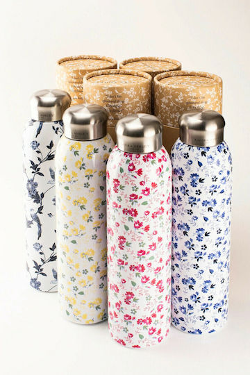 Laura Ashley Petit Fleur Flasche Thermosflasche Rostfreier Stahl 500ml Weiß
