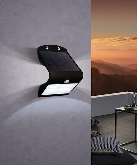 Eglo Lamozzo Wall Mounted Solar Light 3.2W 440lm Natural White 4000K with Motion Sensor and Photocell IP54 14cmx21cmcm