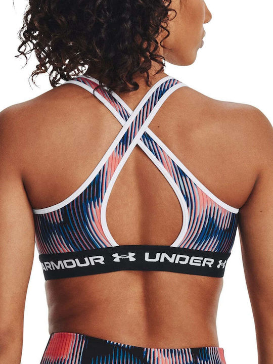 Under Armour Crossback Mid Print Women's Sports Bra without Padding
