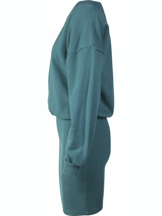 Mini Kleid Rollkragen Braun