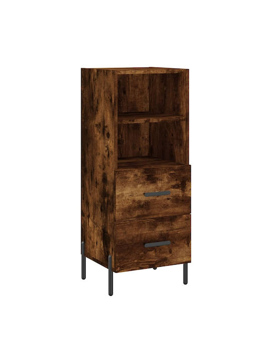 Schrank Boden Smoky Oak 34.5x34x90cm