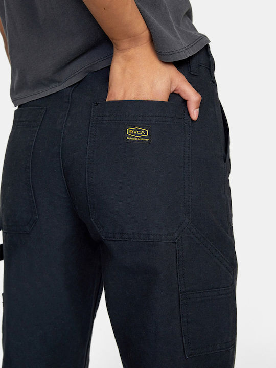 Damen Stoff Hose Schwarz