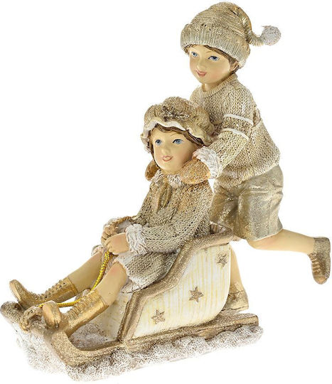Iliadis Christmas Plastic Figure Toddler Beige 16x16x6cm