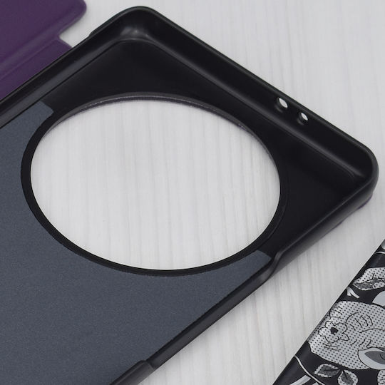 Techsuit Efold Book Plastic / Piele Violet (Honor Magic5 Lite)