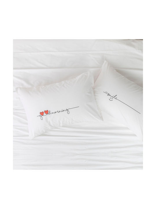 Borea Pillowcase Set White 50x70cm.