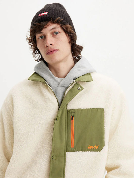Sherpa Winter Jacke Beige
