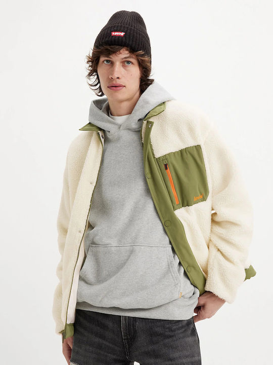 Sherpa Winter Jacke Beige