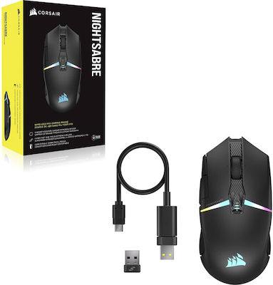 Corsair Nightsabre Wireless RGB Gaming Mouse 26000 DPI Negru