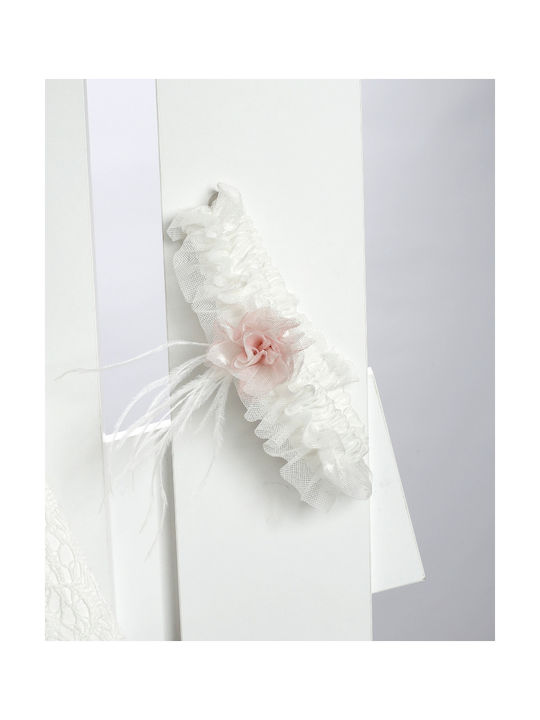 New Life White Baptism Clothes Set with Hair Accessories Cardigan and Tulle Dress 3 Pieces