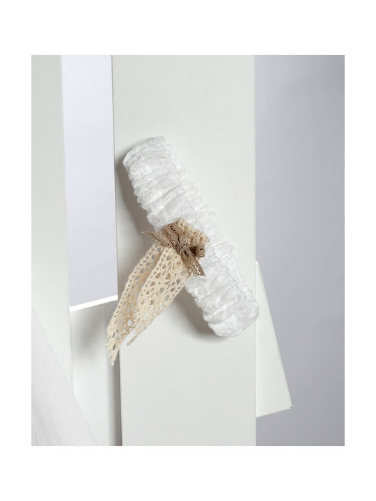 New Life White Baptism Clothes Set with Hair Accessories Cardigan & Knitted Dress 3 Pieces