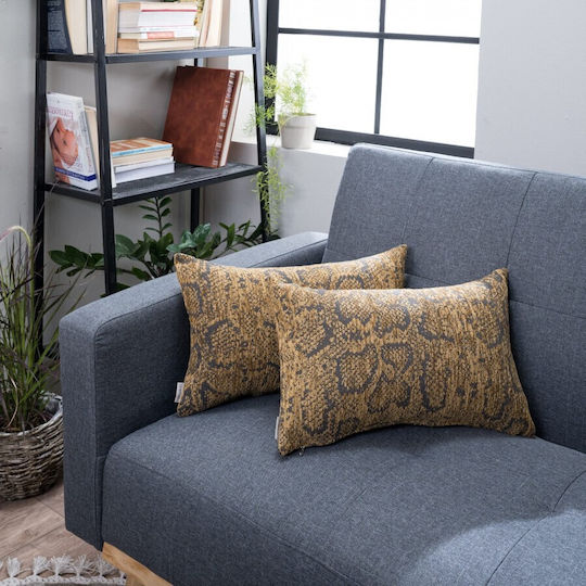 Teoran Teoran Decorative Pillow Case Malibu Made of 100% Cotton 43x43cm