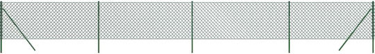 vidaXL Plasă de sârmă cu Îmbrăcăminte din PVC Verde 0.8x10m