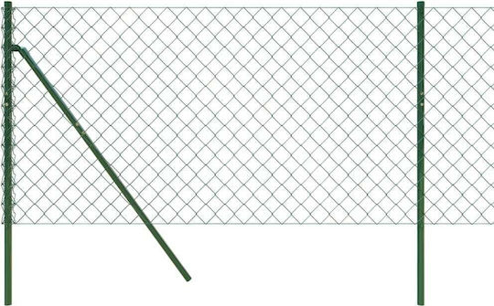 vidaXL Plasă de sârmă cu Îmbrăcăminte din PVC Verde 0.8x10m