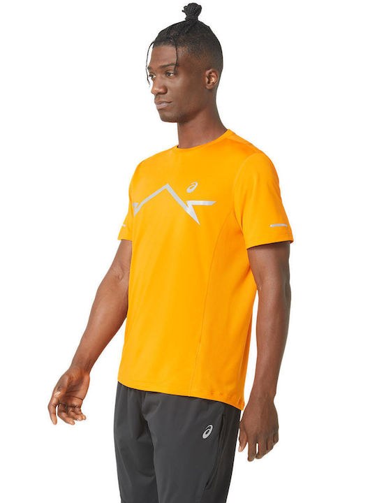 ASICS Lite-show Ανδρικό Αθλητικό T-shirt Κοντομάνικο Κίτρινο