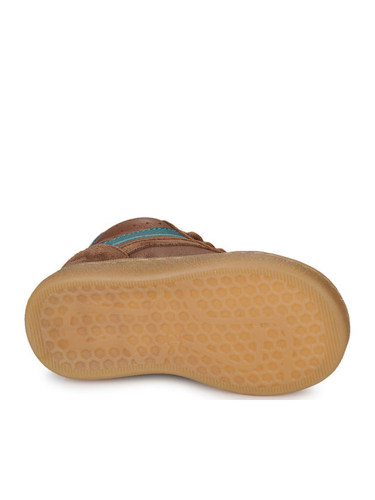 Kids Boots with Laces Brown