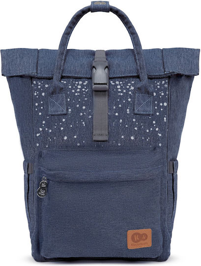 Kinderkraft Τσάντα Καροτσιού Μπλε Moonpack Confetti Denim