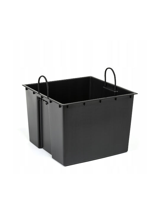 Lamela Juka Pot Plastic Chisel Graphite 30x30x31cm.