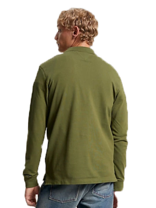 Tommy Hilfiger Men's Long Sleeve Blouse Green