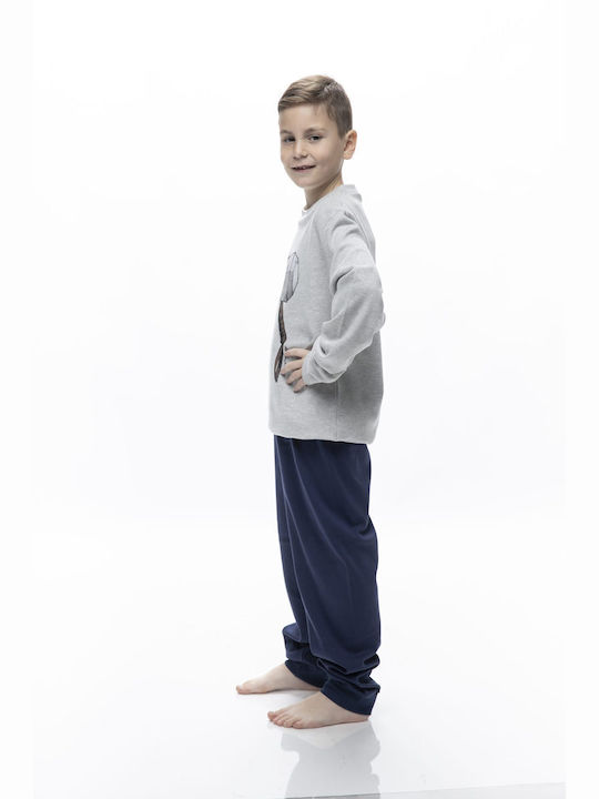 Galaxy Set Top & Bottom Kids Winter Cotton Pyjamas Gray