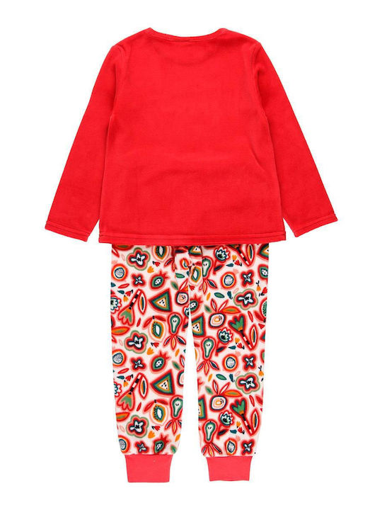 Boboli Kids Pyjamas Winter Velvet Red