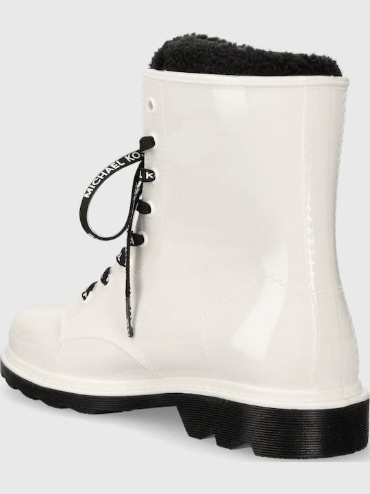 Kids Boots with Laces White