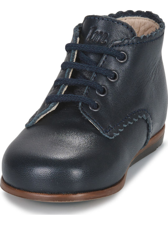 Kids Boots with Laces Blue