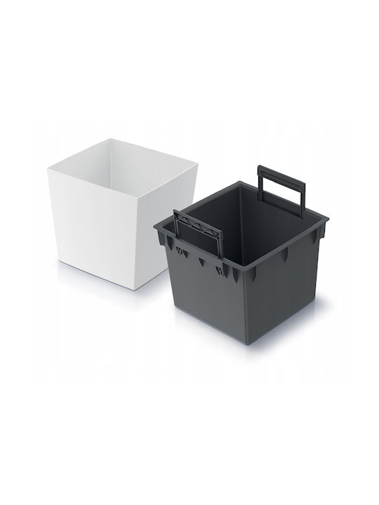Prosperplast Urbi Low Γλάστρα Πλαστική Λευκή Prosperplast Urbi Low Γλάστρα Πλαστική Λευκή