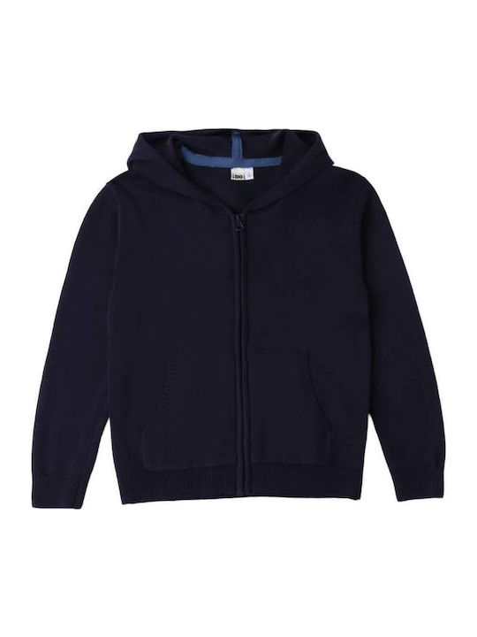 Kinder-Sweatshirtjacke mit Kapuze Blau