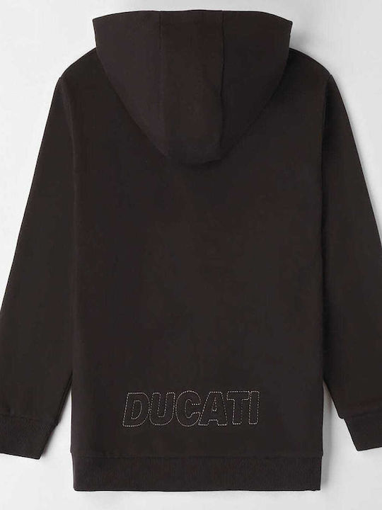 Ducati Boys Sweatshirt with Zipper Black