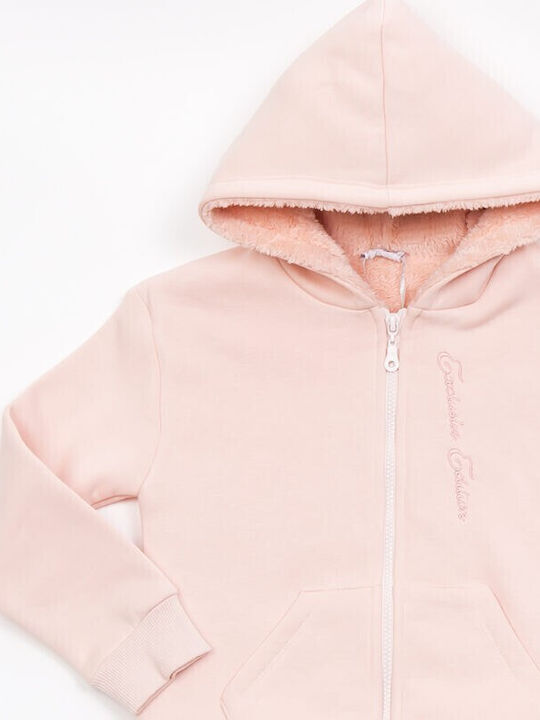 Trax Kinder-Sweatjacke mit Kapuze Rosa