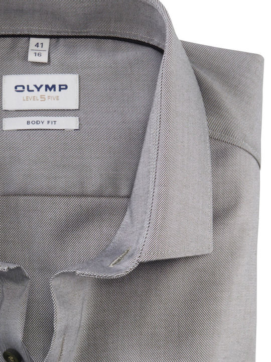 Olymp Level 5 Men's Shirt Long Sleeve Cotton Khaki