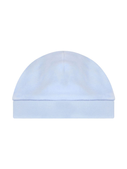 Kids Fabric Beanie For Newborn Light Blue