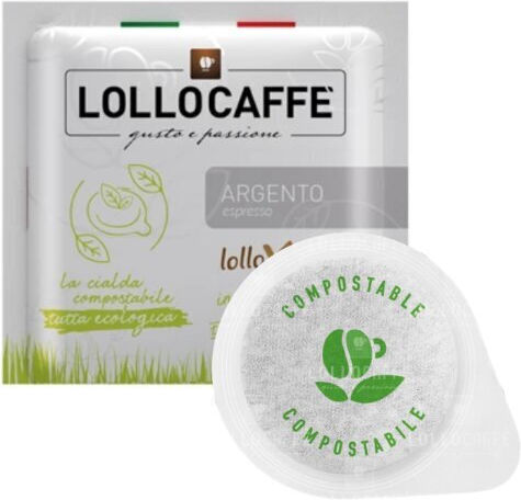 Lollo Caffe Капсули Еспресо Argento Съвместими с машина E.S.E. Pod 100капси